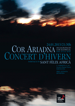 POSTER-PROGRAMME FOR CHOIR CONCERT<br/>COR ARIADNA