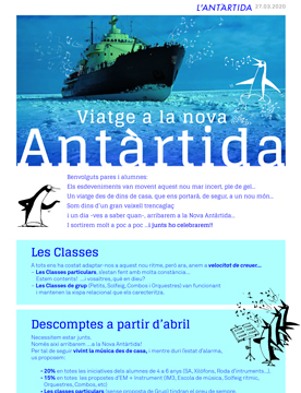 MAILS COMMUNICATION<br/>L’ANTÀRTIDA ESCOLA DE MÚSICA